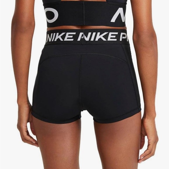 NWT Nike Women's Pro 365 3” Athletic Shorts in Black Size Medium - Picture 3 of 12